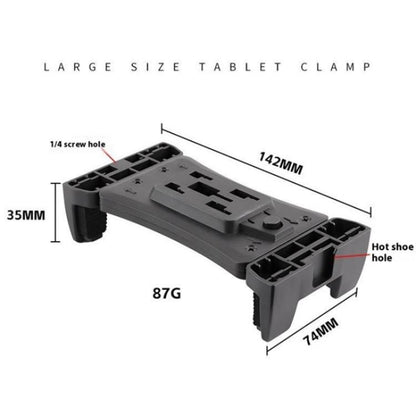 F088 Hot Shoe Mount Large Tablet Clamp Multi-Function Universal Phone Tablet Holder, F088