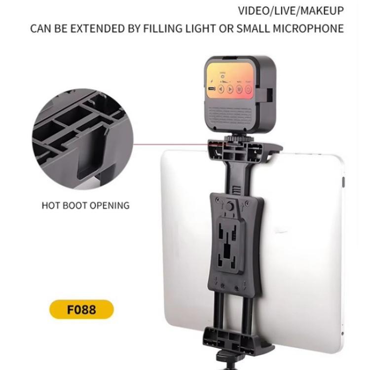 F088 Hot Shoe Mount Large Tablet Clamp Multi-Function Universal Phone Tablet Holder, F088