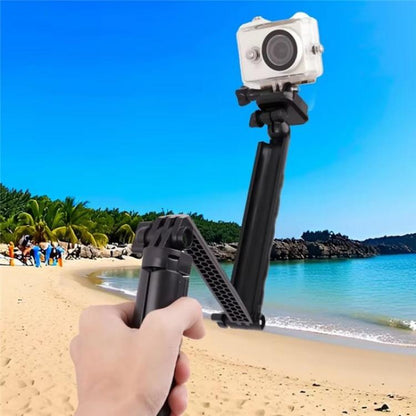 C062 Tri-folding Tripod Sports Camera Mobile Phone Selfie Stand Desktop Fixed Bracket, C062