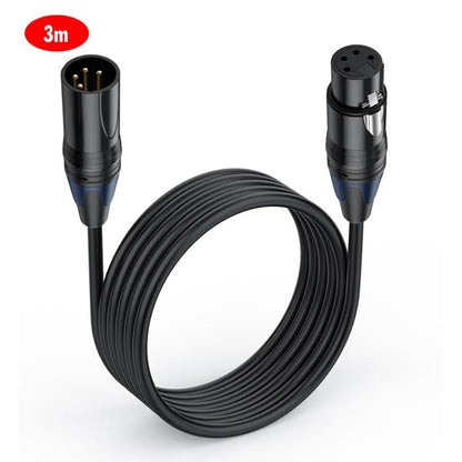 JUNSUNMAY 4 Pin XLR Male to Female Headphone Audio Adapter Cable, 0.5m, 1.8m, 3m, 5m, 10m