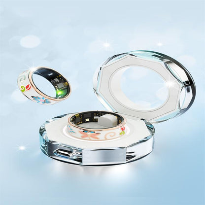 R18 SIZE 8 Smart Ring, Support Heart Rate / Blood Oxygen / Sleep / Care For Faimilies