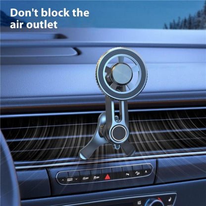 V005 360 Degree Rotatable Air Vent Holder Bracket Compatible With MagSafe Car Phone Mount, V005 (Gear Type), V005 (Single Hole)