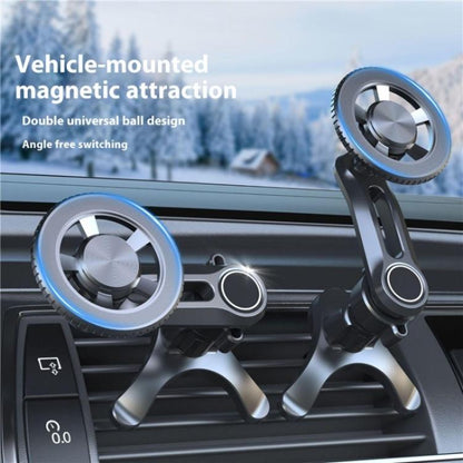V005 360 Degree Rotatable Air Vent Holder Bracket Compatible With MagSafe Car Phone Mount, V005 (Gear Type), V005 (Single Hole)