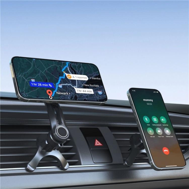 V005 360 Degree Rotatable Air Vent Holder Bracket Compatible With MagSafe Car Phone Mount, V005 (Gear Type), V005 (Single Hole)