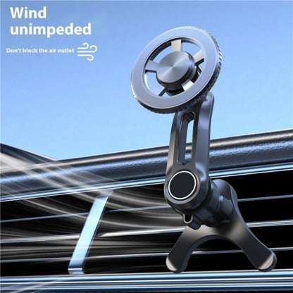 V005 360 Degree Rotatable Air Vent Holder Bracket Compatible With MagSafe Car Phone Mount, V005 (Gear Type), V005 (Single Hole)