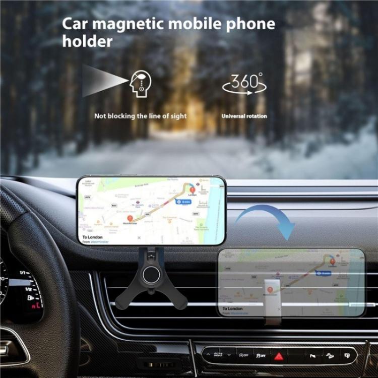 V005 360 Degree Rotatable Air Vent Holder Bracket Compatible With MagSafe Car Phone Mount, V005 (Gear Type), V005 (Single Hole)