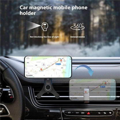 V005 360 Degree Rotatable Air Vent Holder Bracket Compatible With MagSafe Car Phone Mount, V005 (Gear Type), V005 (Single Hole)