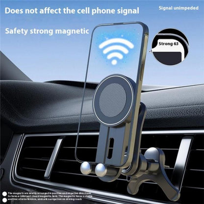 V004 Adjustable Angle Cellphone Bracket Compatible MagSafe Car Phone Holder Air Vent Mount, V004