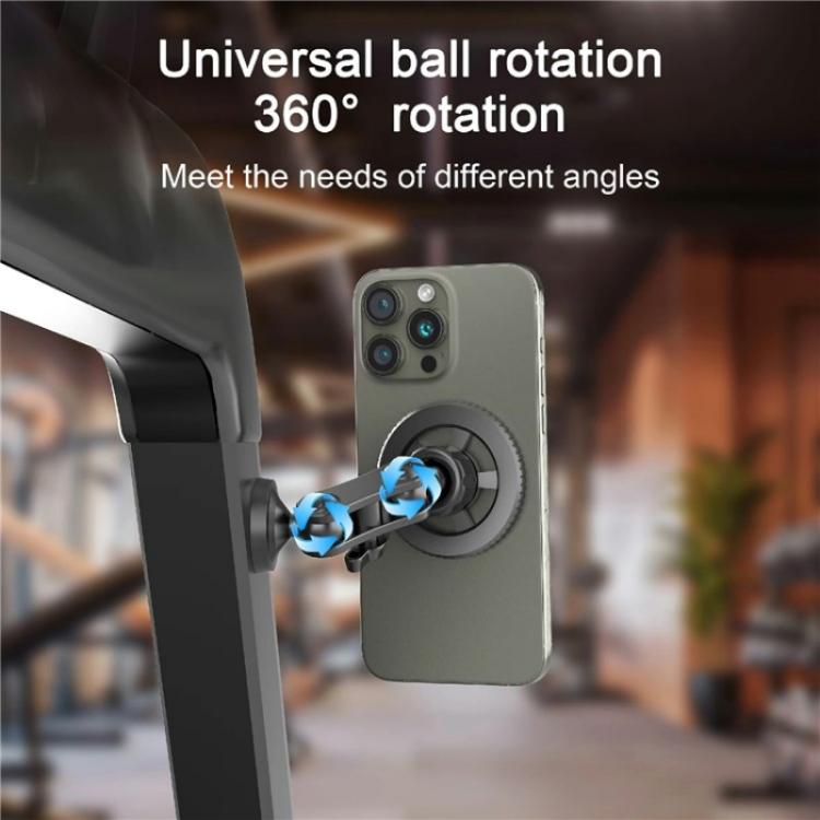 X036 Dual Magnetic MagSafe Lazy Phone Holder for Gym Equipment, X036