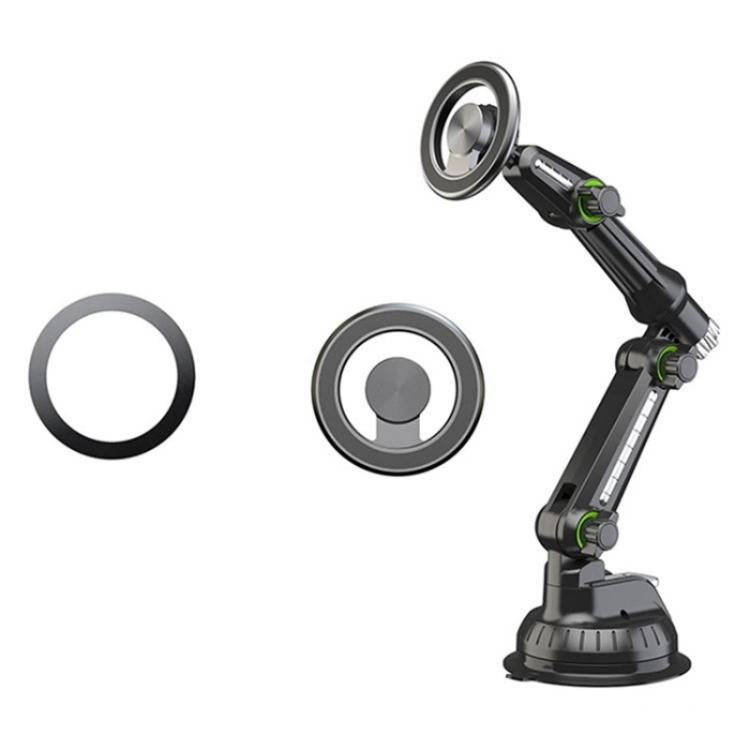 XWJ-JX04 Dashboard Windshield Magnetic Car Mount Suction Cup Base Long Arm Holder, XWJ-JX04 (Gear Type), XWJ-JX04 (Single Hole)
