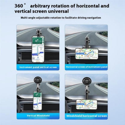 XWJ-JX04 Dashboard Windshield Magnetic Car Mount Suction Cup Base Long Arm Holder, XWJ-JX04 (Gear Type), XWJ-JX04 (Single Hole)