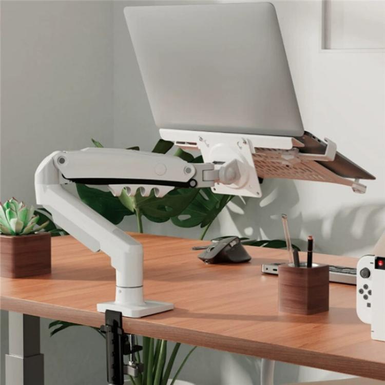 NORTH BAYOU F80-FP For 10-17 Inch Laptop Height Adjustable Desktop Mount Bracket, F80-FP