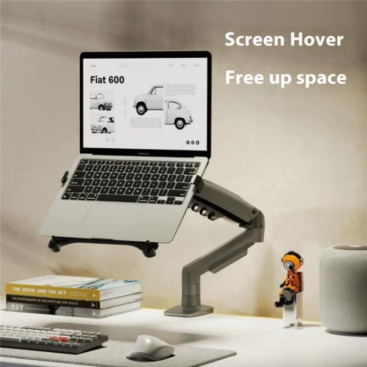 NORTH BAYOU F80-FP For 10-17 Inch Laptop Height Adjustable Desktop Mount Bracket, F80-FP
