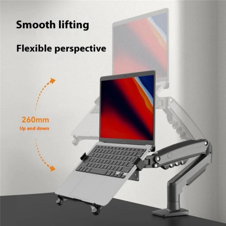 NORTH BAYOU F80-FP For 10-17 Inch Laptop Height Adjustable Desktop Mount Bracket, F80-FP