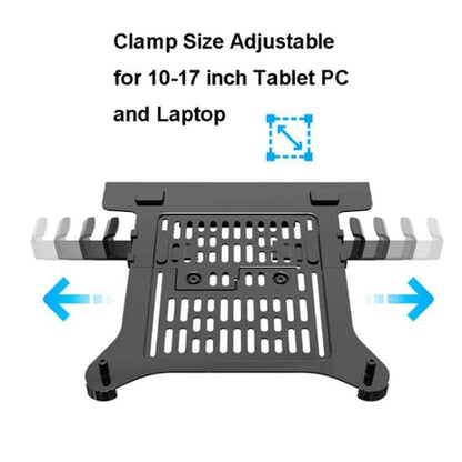 NORTH BAYOU F80-FP For 10-17 Inch Laptop Height Adjustable Desktop Mount Bracket, F80-FP