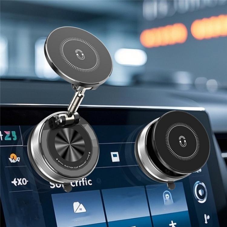 SD09 Dashboard Windshield Vacuum Suction Phone Holder Magnetic Car Mount Foldable Stand, SD09