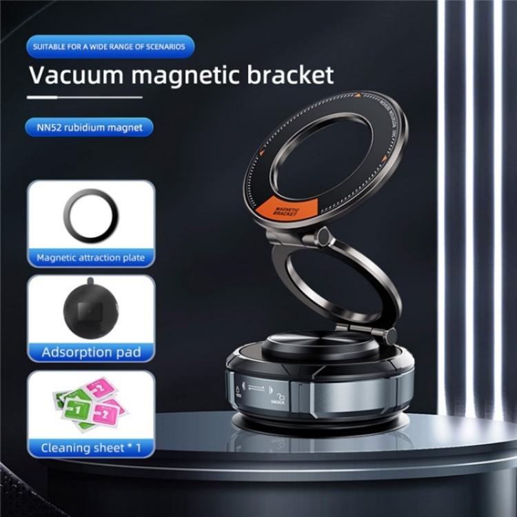 SD07 Magnetic 360 Degree Adjustable Vacuum Suction Phone Holder Car Mount Foldable Stand, SD07