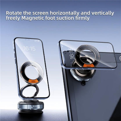 SD07 Magnetic 360 Degree Adjustable Vacuum Suction Phone Holder Car Mount Foldable Stand, SD07