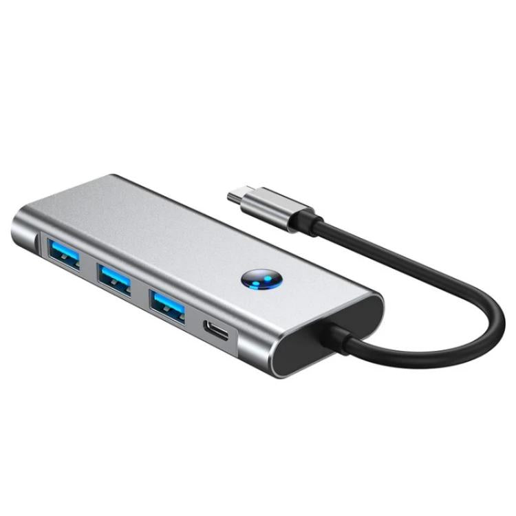 2425 7 In 1 Type-C Hub USB 3.0 PD 100W 4K HD Adapter For Laptops, 2425