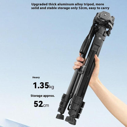 YUNTENG VCT-669 For Live Streaming Video Recording Camera Tripod Smartphone Selfie Mount, VCT-669