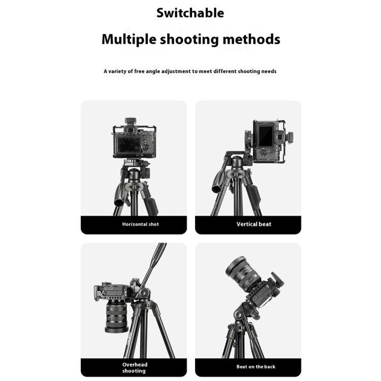 YUNTENG VCT-669 For Live Streaming Video Recording Camera Tripod Smartphone Selfie Mount, VCT-669