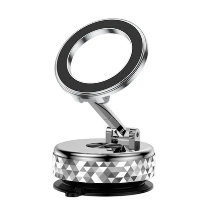 K12 Vacuum Suction Mount Foldable 360 Rotation Magnetic Car Phone Holder, K12 (Black), K12 (Silver)