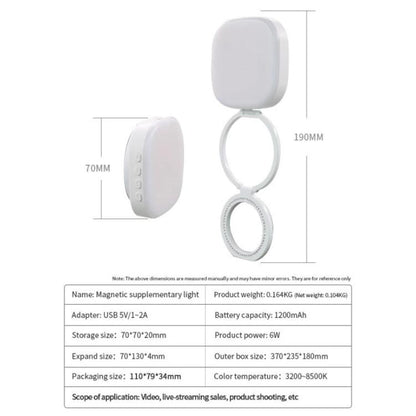 AL80 Portable 360 Degree Rotatable Magnetic Selfie Fill Light LED Fill Lamp, AL80