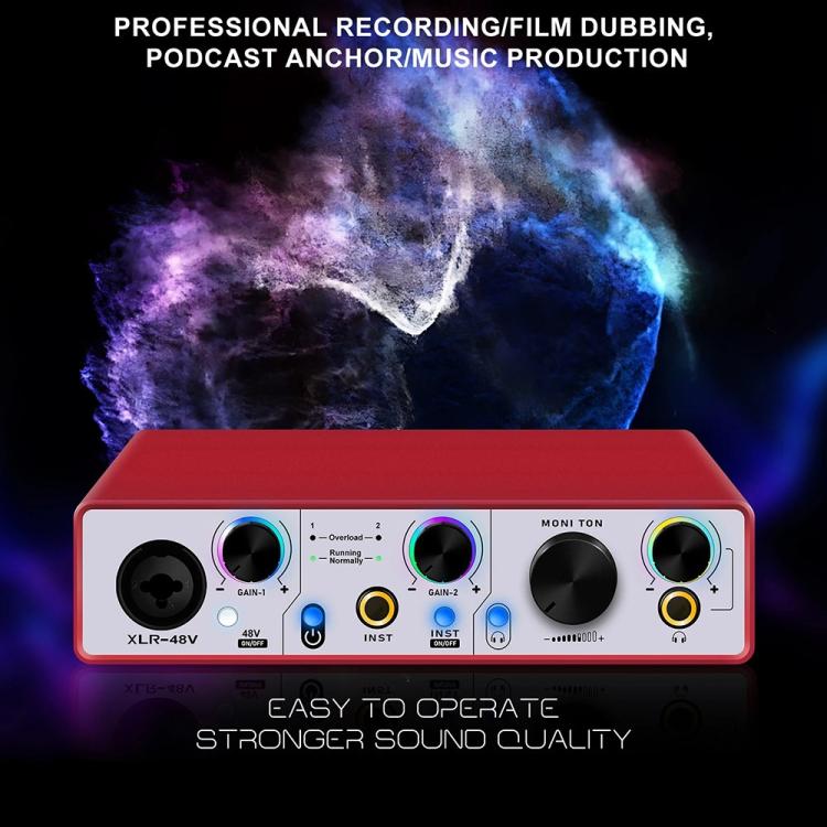 Solo3 24 Bit 2 In 2 Out Professional Audio Sound Card Recording Device, Solo3