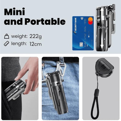 Jmary MT-18 Extendable Phone Holder Wireless Control Mini Phone Selfie Stick Tripod, MT-18 (White), MT-18 (Black)