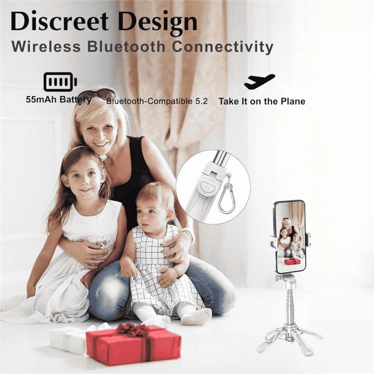 Jmary MT-18 Extendable Phone Holder Wireless Control Mini Phone Selfie Stick Tripod, MT-18 (White), MT-18 (Black)
