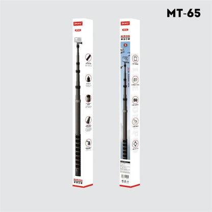 JMARY MT-65 For Action Cameras 3m Carbon Fiber Selfie Stick Monopod 5 Section Extension Pole, MT-65