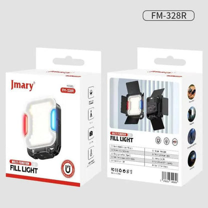 JMARY FM-328R Adjustable Color Temperature Outdoor Camping LED Light Portable Video Fill Light