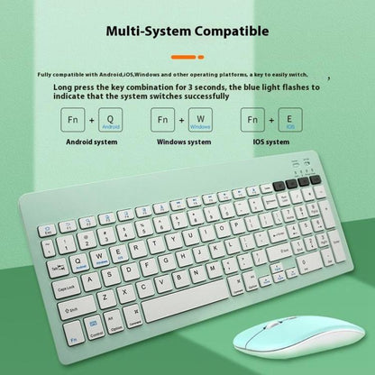 2858+030 Rechargeable Wireless Bluetooth Keyboard Silent Mouse Set with 800/1200/1600 DPI