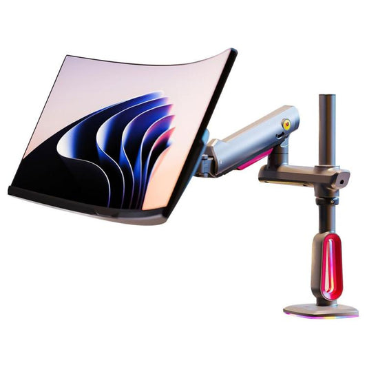 NORTH BAYOU L70 RGB Lighting Gaming Monitor Adjustable Arm Stand Curved Monitors Bracket, L70