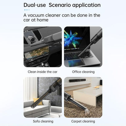 V16S With 200ml Dust Box Rechargeable Dust Blower Portable Handheld Car Vacuum Cleaner, V16S