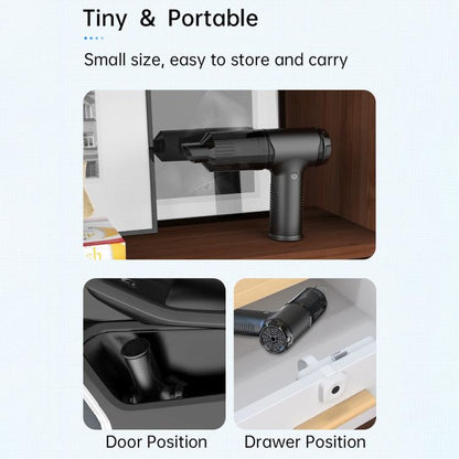 V16D 7 Nozzles 2 in 1 Car Vacuum Cleaner Powerful Suction Rechargeable Handheld Dust Blower, V16D