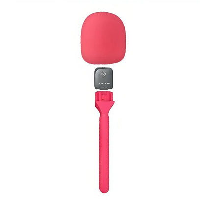 XWJ70 Portable Wireless Microphone Boom Professional Interview Recording Microphone Handheld Stick, Microphone Handheld Stick (Black), Microphone Handheld Stick (Pink)