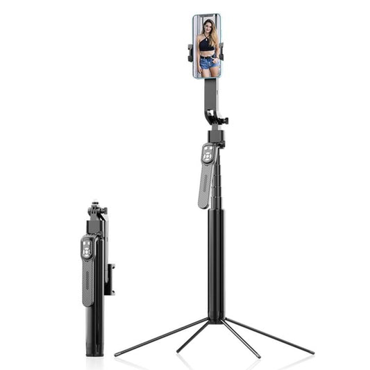 Q530TK Portable Metal Phone Stand Selfie Stick Expandable Auto Face Tracking Tripod, without Fill Light