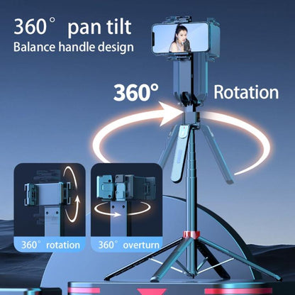 Q185 Smart Auto Tracking Phone Live Streaming Stand AI Selfie Stick Handheld Gimbal Stabilizer