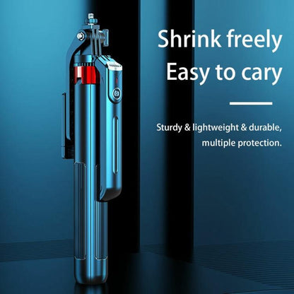 P195 Retractable Four-Legged Stand Expandable Phone Stand Bluetooth Remote Control Selfie Stick, P195