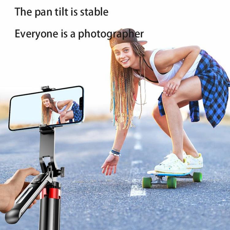 P195 Retractable Four-Legged Stand Expandable Phone Stand Bluetooth Remote Control Selfie Stick, P195