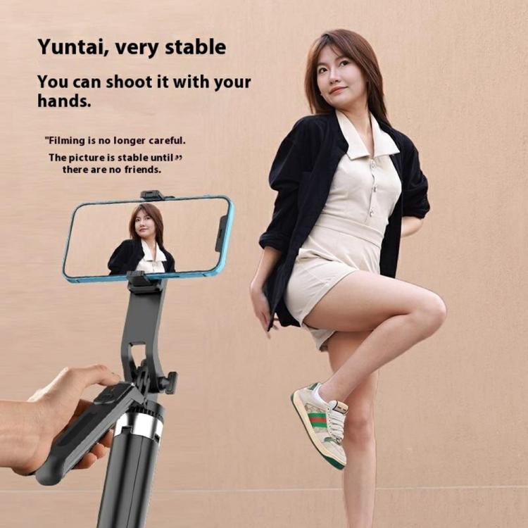 P190 Portable Retractable Four-Legged Stand Phone Stand Selfie Stick with Bluetooth Remote Control, P190