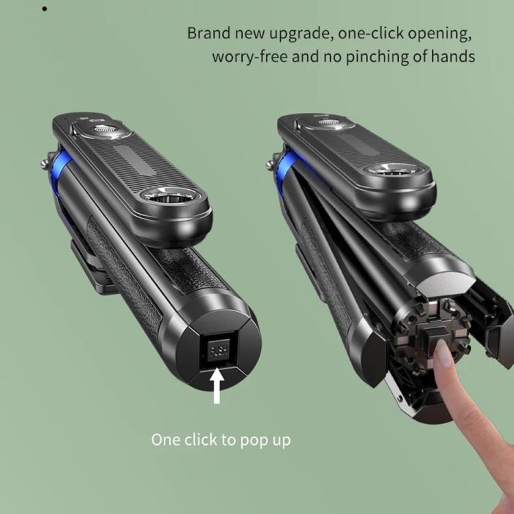 P515 Portable Retractable Four-Legs Phone Stand Selfie Stick with Bluetooth Remote Control, P515