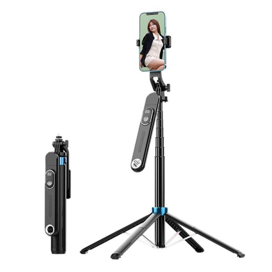P515 Portable Retractable Four-Legs Phone Stand Selfie Stick with Bluetooth Remote Control, P515