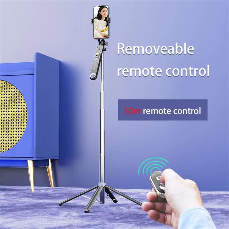 P510 Retractable Four-Legs Stand Portable Phone Stand Selfie Stick with Bluetooth Remote Control, P510