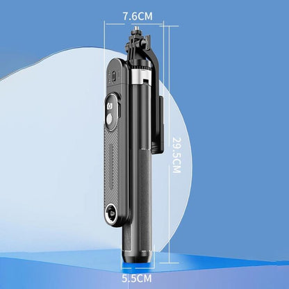 P510 Retractable Four-Legs Stand Portable Phone Stand Selfie Stick with Bluetooth Remote Control, P510