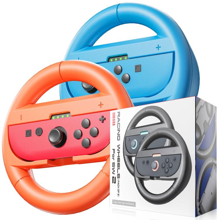 Left And Right Handle Racing Steering Wheel Grips Set, For Nintendo Switch 2