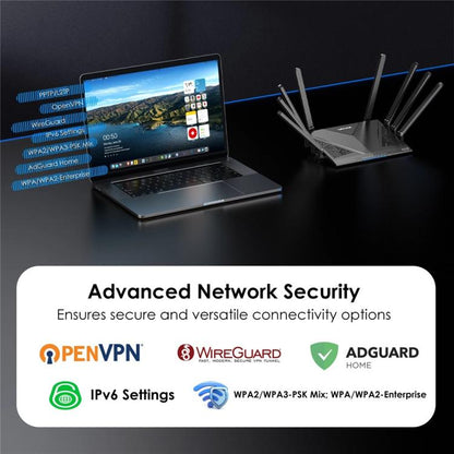 WAVLINK WN536AX6 For Gaming High Speed Dual Band MESH AP Repeater AX6000 WiFi 6 Router, US Plug, EU Plug, UK Plug, AU Plug