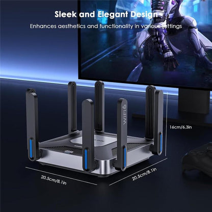 WAVLINK WN592AX6 2.5G Multi Gig Port Quad Core CPU AX6000 Dual Band WiFi 6 Router, US Plug, EU Plug, UK Plug, AU Plug