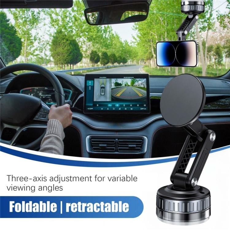 X51 Foldable Magnetic Cellphone Holder Car Dashboard Suction Cup Navigation Phone Holder, X51